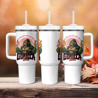 Fitness Lover Gift Tumbler With Handle Gorilla Mode