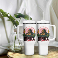Fitness Lover Gift Tumbler With Handle Gorilla Mode