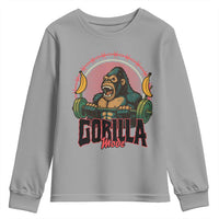 Fitness Lover Gift Youth Sweatshirt Gorilla Mode - Wonder Print Shop
