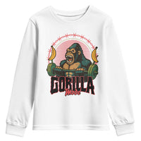 Fitness Lover Gift Youth Sweatshirt Gorilla Mode - Wonder Print Shop