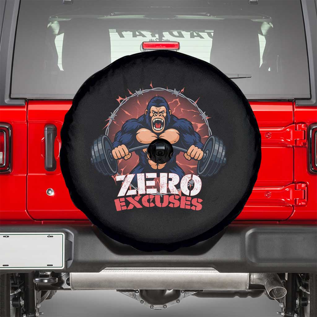 Zero Excuses Spare Tire Cover Gorilla Fitness Lover Gift - Wonder Print Shop