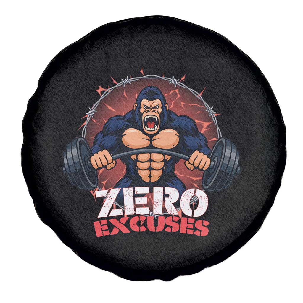 Zero Excuses Spare Tire Cover Gorilla Fitness Lover Gift - Wonder Print Shop