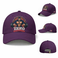 Zero Excuses Baseball Cap Gorilla Fitness Lover Gift