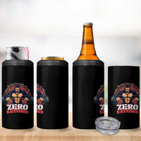 Zero Excuses 4 in 1 Can Cooler Tumbler Gorilla Fitness Lover Gift