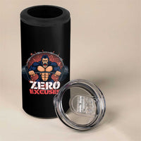 Zero Excuses 4 in 1 Can Cooler Tumbler Gorilla Fitness Lover Gift