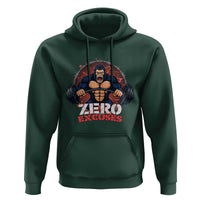 Zero Excuses Hoodie Gorilla Fitness Lover Gift - Wonder Print Shop