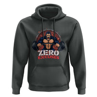 Zero Excuses Hoodie Gorilla Fitness Lover Gift - Wonder Print Shop
