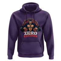Zero Excuses Hoodie Gorilla Fitness Lover Gift - Wonder Print Shop