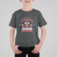 Zero Excuses T Shirt For Kid Gorilla Fitness Lover Gift - Wonder Print Shop