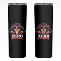 Zero Excuses Skinny Tumbler Gorilla Fitness Lover Gift
