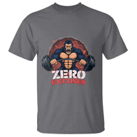 Zero Excuses T Shirt Gorilla Fitness Lover Gift - Wonder Print Shop