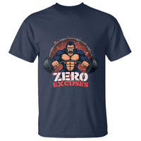 Zero Excuses T Shirt Gorilla Fitness Lover Gift - Wonder Print Shop