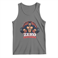 Zero Excuses Tank Top Gorilla Fitness Lover Gift - Wonder Print Shop