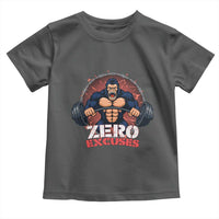 Zero Excuses Toddler T Shirt Gorilla Fitness Lover Gift - Wonder Print Shop