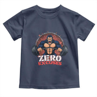 Zero Excuses Toddler T Shirt Gorilla Fitness Lover Gift - Wonder Print Shop
