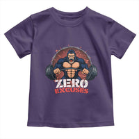 Zero Excuses Toddler T Shirt Gorilla Fitness Lover Gift - Wonder Print Shop
