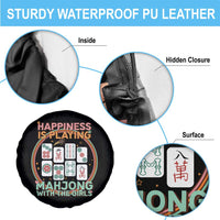 Happiness Is Playing Mahjong With The Girls Spare Tire Cover Mahjong Time - Wonder Print Shop