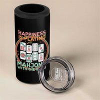 Happiness Is Playing Mahjong With The Girls 4 in 1 Can Cooler Tumbler Mahjong Time