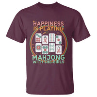 Happiness Is Playing Mahjong With The Girls T Shirt Mahjong Time - Wonder Print Shop
