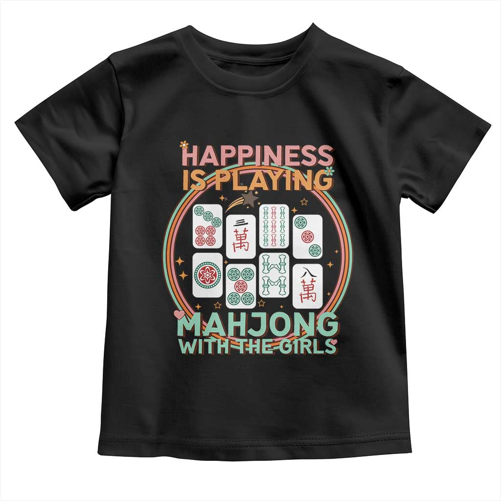 Happiness Is Playing Mahjong With The Girls Toddler T Shirt Mahjong Time - Wonder Print Shop