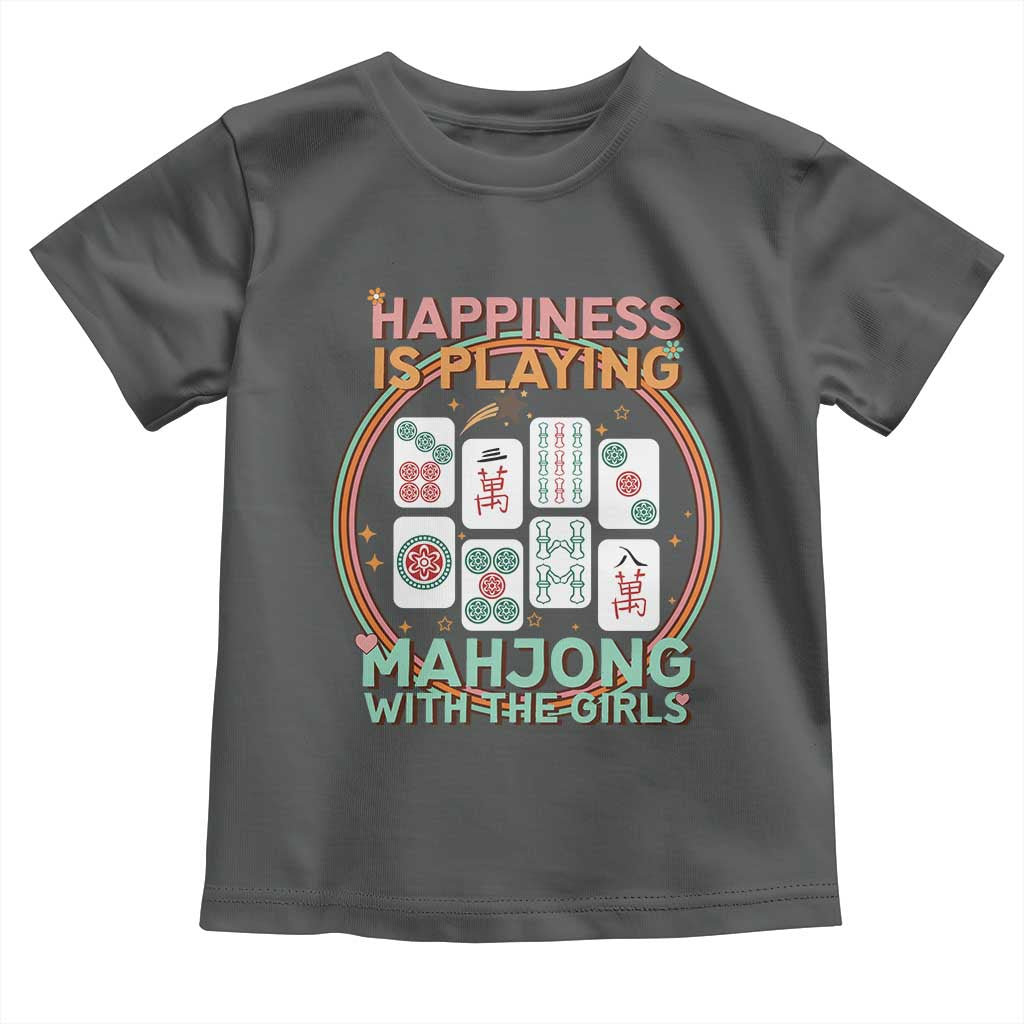 Happiness Is Playing Mahjong With The Girls Toddler T Shirt Mahjong Time - Wonder Print Shop