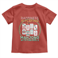 Happiness Is Playing Mahjong With The Girls Toddler T Shirt Mahjong Time - Wonder Print Shop