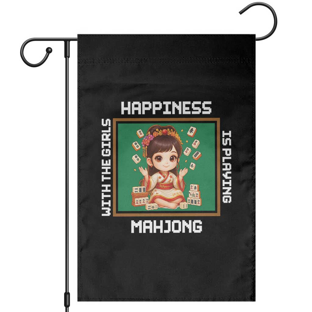 Gambling Chinese Gift Garden Flag Happiness Is Playing Mahjong With The Girls - Wonder Print Shop