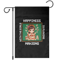 Gambling Chinese Gift Garden Flag Happiness Is Playing Mahjong With The Girls - Wonder Print Shop