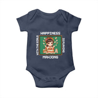 Gambling Chinese Gift Baby Onesie Happiness Is Playing Mahjong With The Girls - Wonder Print Shop