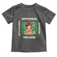 Gambling Chinese Gift Toddler T Shirt Happiness Is Playing Mahjong With The Girls - Wonder Print Shop