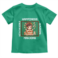 Gambling Chinese Gift Toddler T Shirt Happiness Is Playing Mahjong With The Girls - Wonder Print Shop