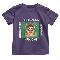 Gambling Chinese Gift Toddler T Shirt Happiness Is Playing Mahjong With The Girls - Wonder Print Shop