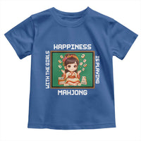 Gambling Chinese Gift Toddler T Shirt Happiness Is Playing Mahjong With The Girls - Wonder Print Shop