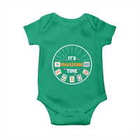 It Is Mahjong Time Baby Onesie Gambling Chinese Gift - Wonder Print Shop