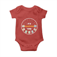 It Is Mahjong Time Baby Onesie Gambling Chinese Gift - Wonder Print Shop