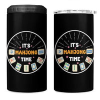It Is Mahjong Time 4 in 1 Can Cooler Tumbler Gambling Chinese Gift