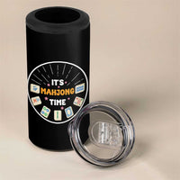 It Is Mahjong Time 4 in 1 Can Cooler Tumbler Gambling Chinese Gift