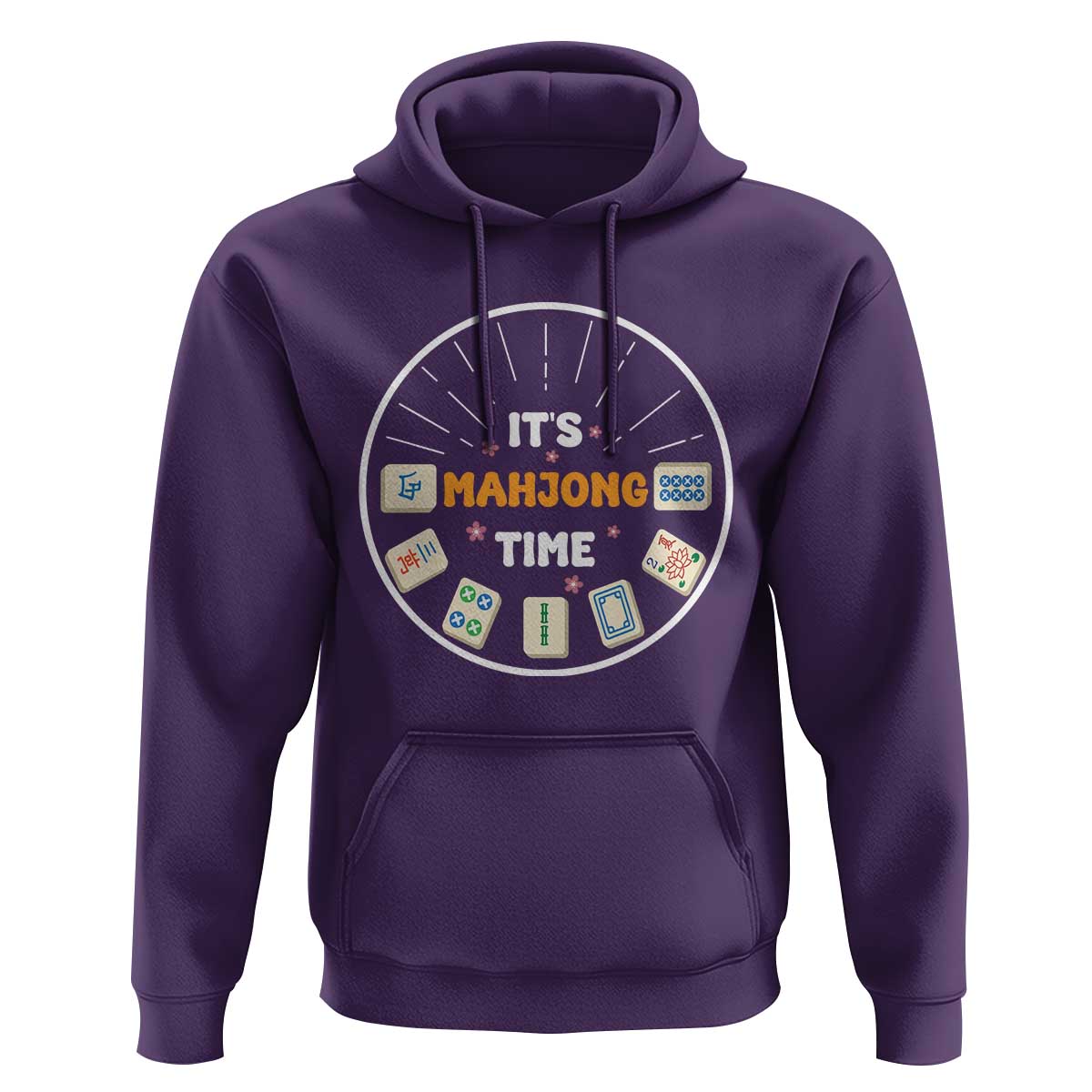 It Is Mahjong Time Hoodie Gambling Chinese Gift - Wonder Print Shop