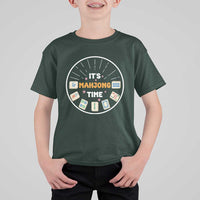 It Is Mahjong Time T Shirt For Kid Gambling Chinese Gift - Wonder Print Shop