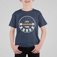 It Is Mahjong Time T Shirt For Kid Gambling Chinese Gift - Wonder Print Shop