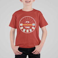 It Is Mahjong Time T Shirt For Kid Gambling Chinese Gift - Wonder Print Shop