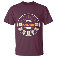 It Is Mahjong Time T Shirt Gambling Chinese Gift - Wonder Print Shop