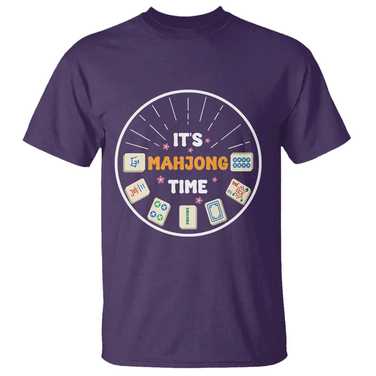 It Is Mahjong Time T Shirt Gambling Chinese Gift - Wonder Print Shop