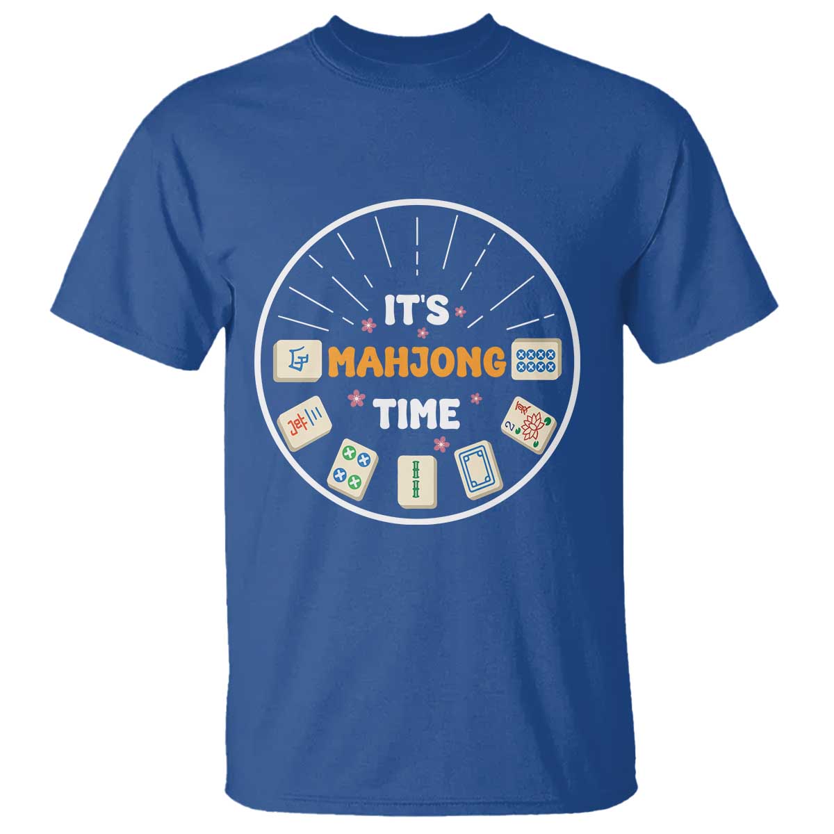 It Is Mahjong Time T Shirt Gambling Chinese Gift - Wonder Print Shop
