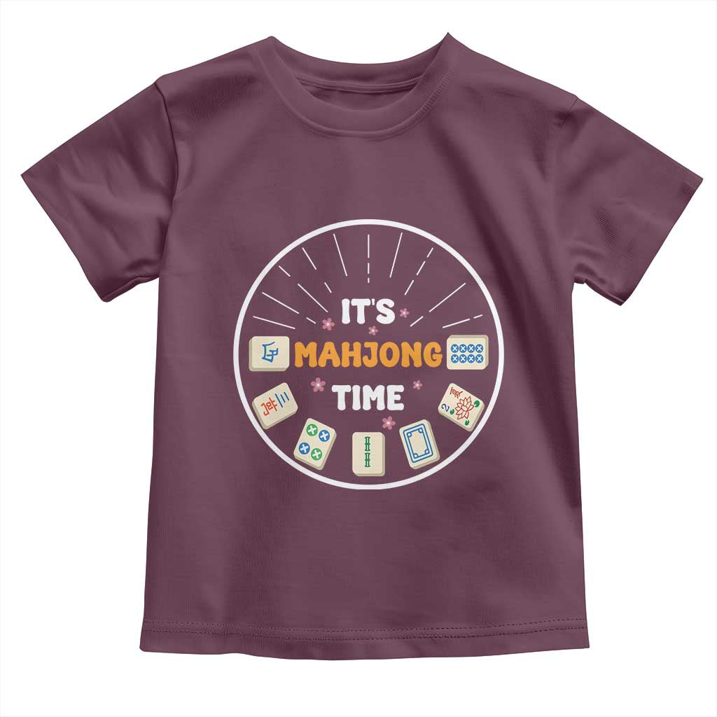 It Is Mahjong Time Toddler T Shirt Gambling Chinese Gift - Wonder Print Shop