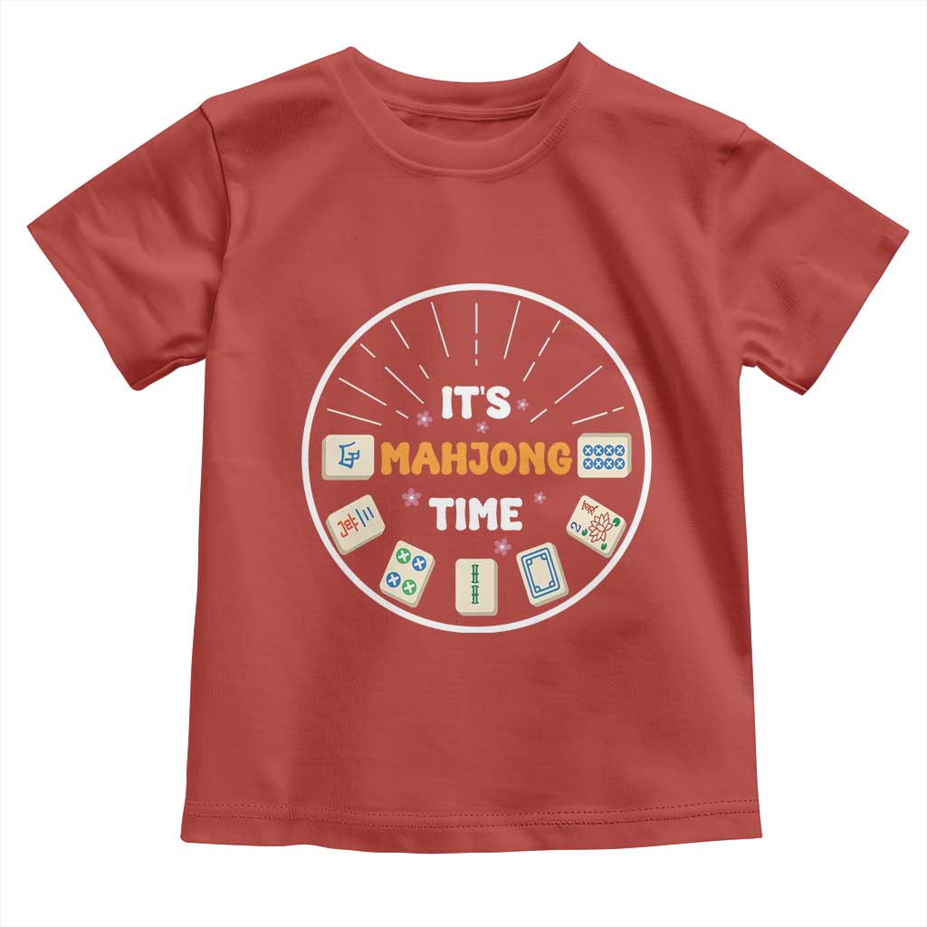 It Is Mahjong Time Toddler T Shirt Gambling Chinese Gift - Wonder Print Shop