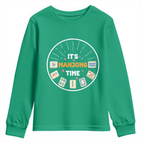 It Is Mahjong Time Youth Sweatshirt Gambling Chinese Gift - Wonder Print Shop
