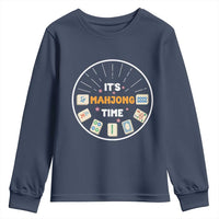 It Is Mahjong Time Youth Sweatshirt Gambling Chinese Gift - Wonder Print Shop