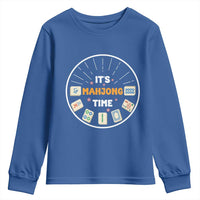 It Is Mahjong Time Youth Sweatshirt Gambling Chinese Gift - Wonder Print Shop