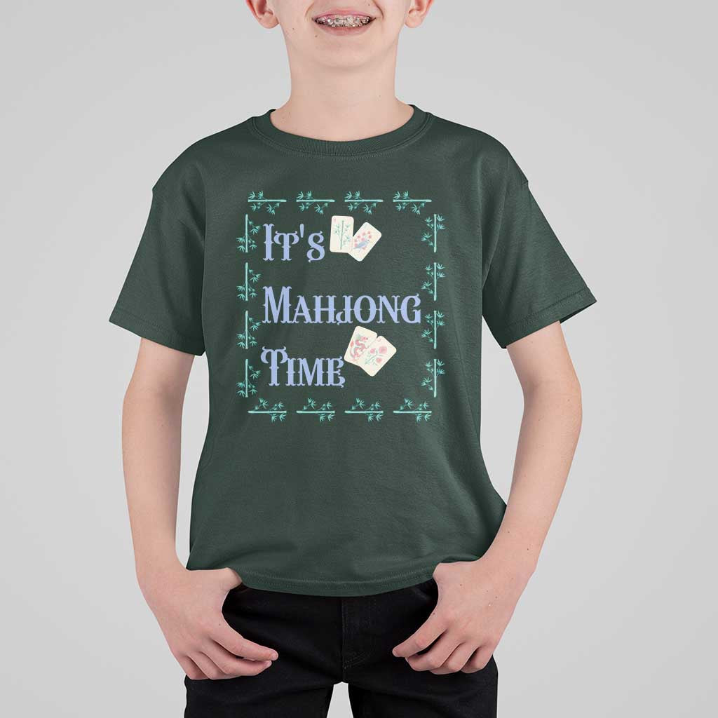 Mahjong Gift T Shirt For Kid It Is Mahjong Time For Players - Wonder Print Shop